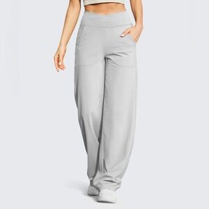 Wide Leg High-Waist Casual Pants 29''
 Gray NWOT